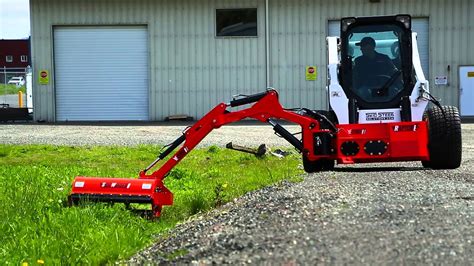 side mower for skid steer|hydraulic mower attachment skid steer.